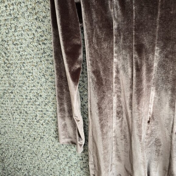 Soft Surroundings Top Womens Small Velour Brown Tunic Scoop Neck Blouse Ladies‎ - Picture 3 of 7